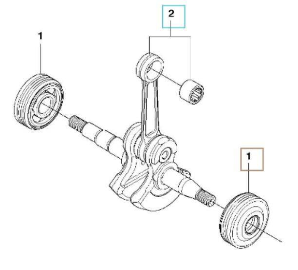 Łożysko wału Husqvarna 236