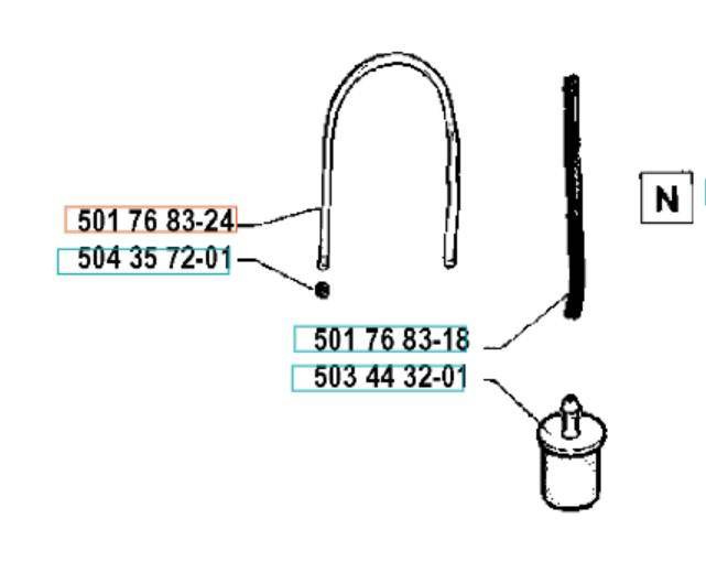 Przewód paliwa Husqvarna