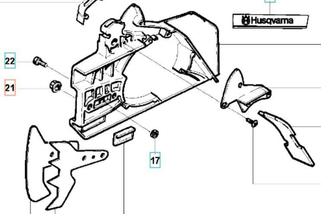 Nakrętka prowadnicy Husqvarna wysoka oryginalna