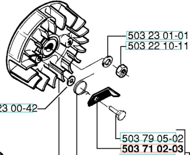 Zabierak Husqvarna 335XP 245RX