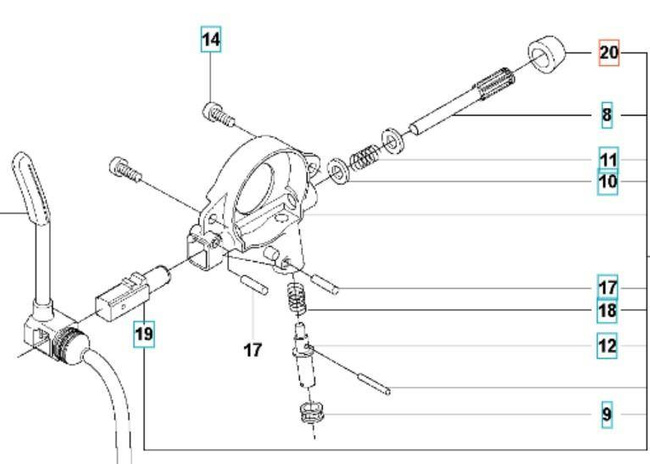 Wtyczka uszczelniająca Husqvarna