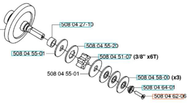 Śruba sprzęgła Husqvarna 321 el