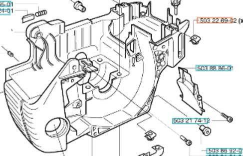 Nakrętka Husqvarna 340