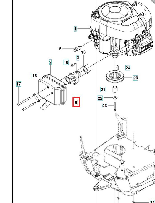 Śruba tłumika Rider R16