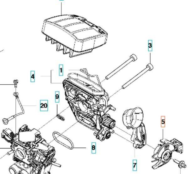 Dławnik Husqvarna 545, 550
