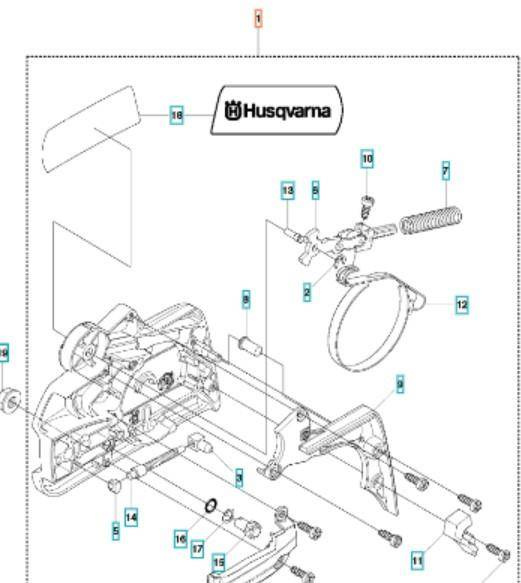 Pokrywa sprzęgła Husqvarna 435