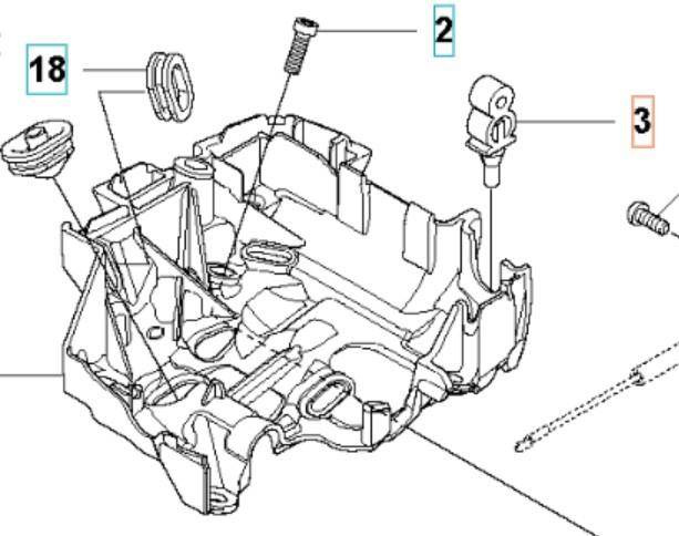 Amortyzator gaźnika Husqvarna 340 345 346 350