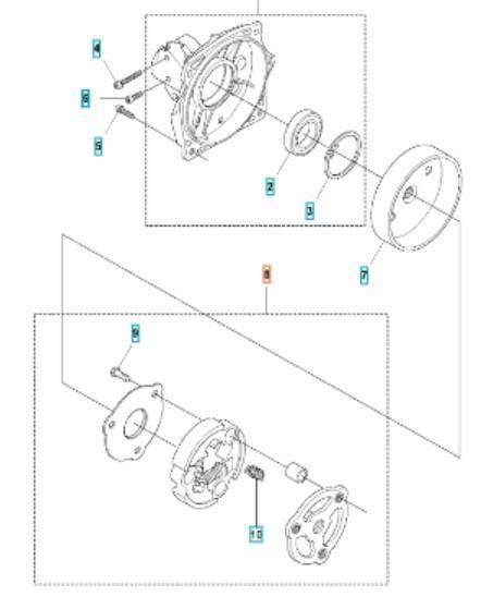 Sprzęgło Husqvarna kpl. 345FX 343 r