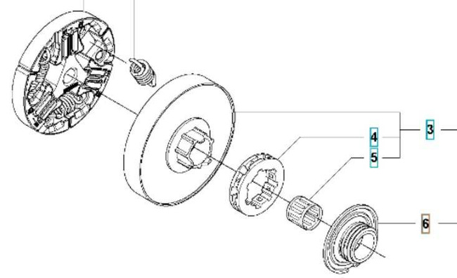 Ślimak Husqvarna 3/8 do 555 560