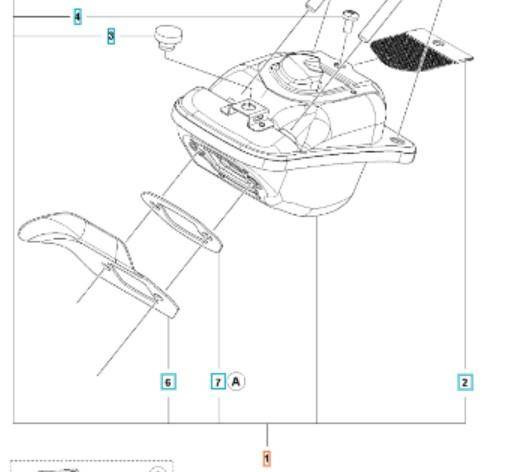 Tłumik Husqvarna 545 mark II /550 xp