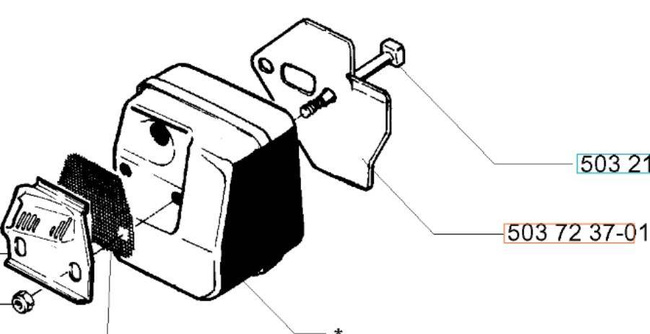 Osłona termiczna Husqvarna 40