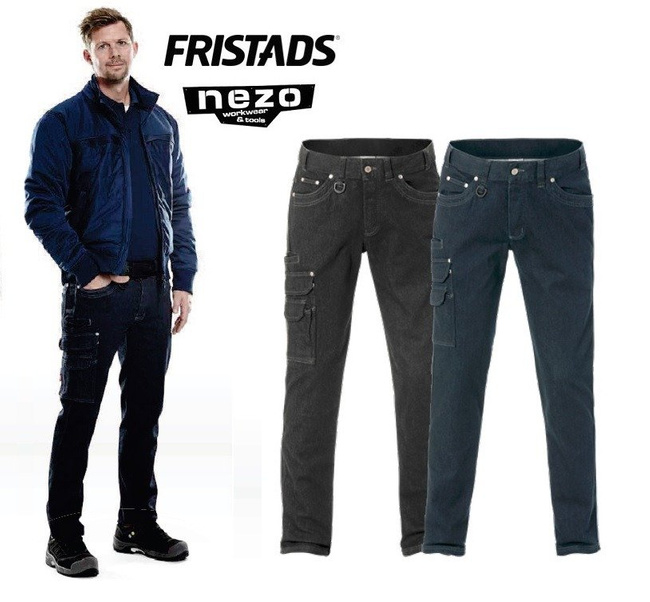DENIMOWE SPODNIE ROBOCZE STRETCH FRISTADS DYNAMIC 2501 DCS