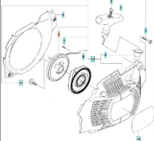 Koło Linowe Husqvarna 575XP 576