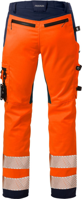 ELASTYCZNE SPODNIE ODBLASKOWE FRISTADS HI-VIZ KLASY 2 2707 PLU