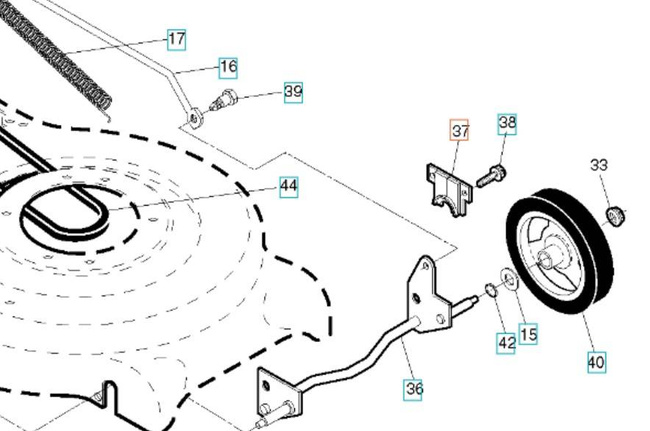 Wspornik koła LC153S