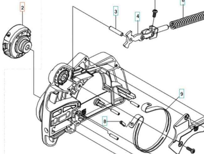Pokrętło montażowe Husqvarna