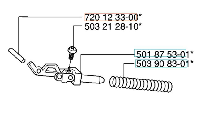 Trzpień Husqvarna 3x10