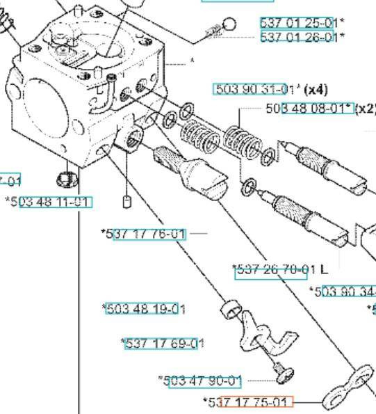 DŹWIGNIA Husqvarna 346 xp