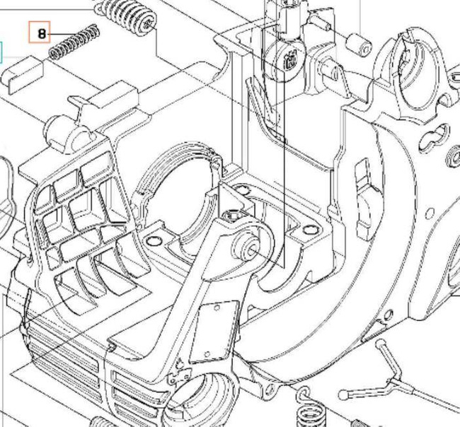Sprężyna hamulca Husqvarna235e