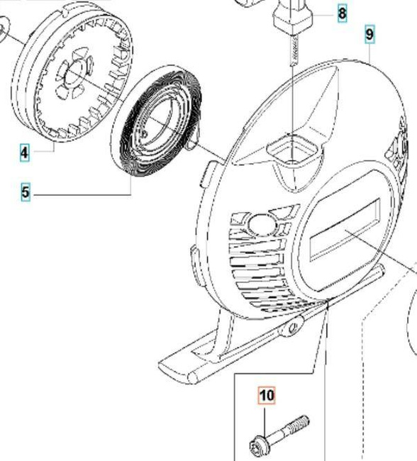 Śruba Husqvarna osłony rozrusznika