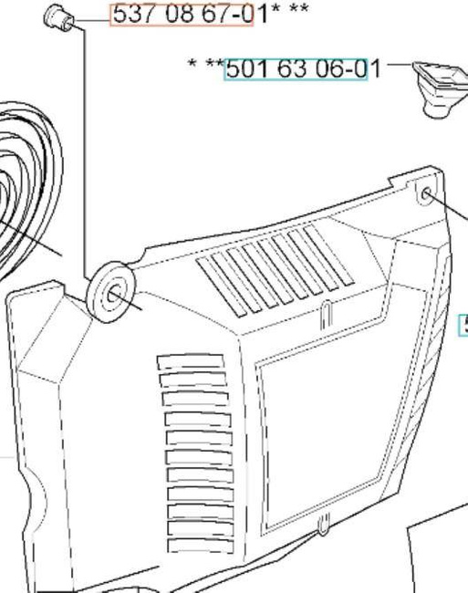 Tuleja Husqvarna 385XP