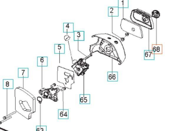 Pokrętło silnika Husqvarna 125R 128 R