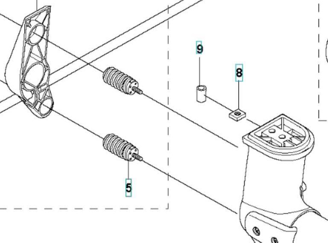 Amortyzator Husqvarna 545RXT AT Autotune