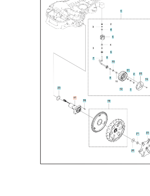 Automower silnik z przekładnią