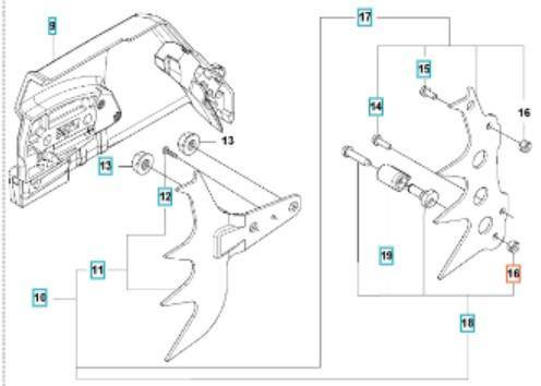 Nakrętka tłumika Husqvarna 51
