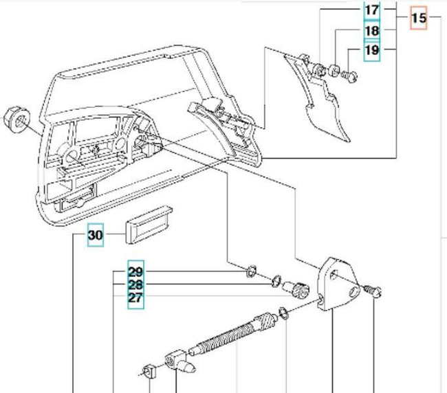 Pokrywa sprzęgła Husqvarna 365