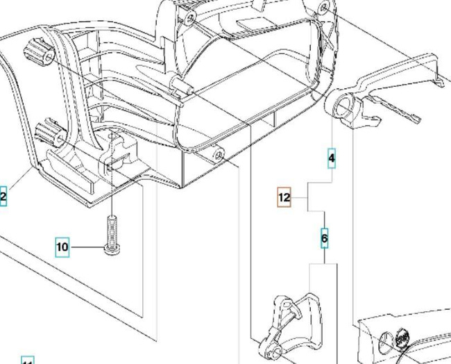 Zestaw dźwigni gazu Husqvarna 236