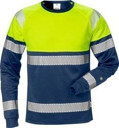 KOSZULKA ODBLASKOWA Z DŁUGIM RĘKAWEM FRISTADS HI-VIZ KLASY 1 7519 THV
