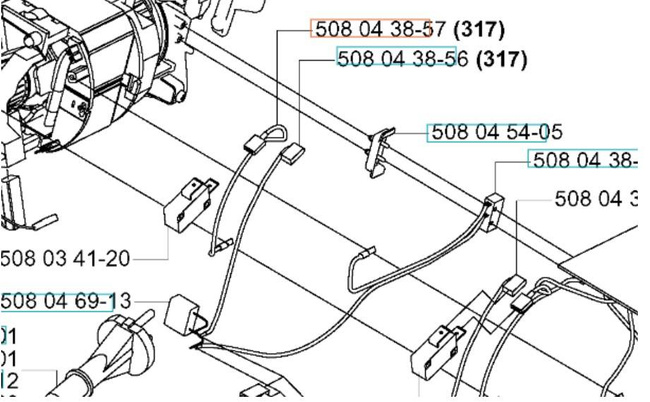 Kabel Husqvarna elektryczna piła 317