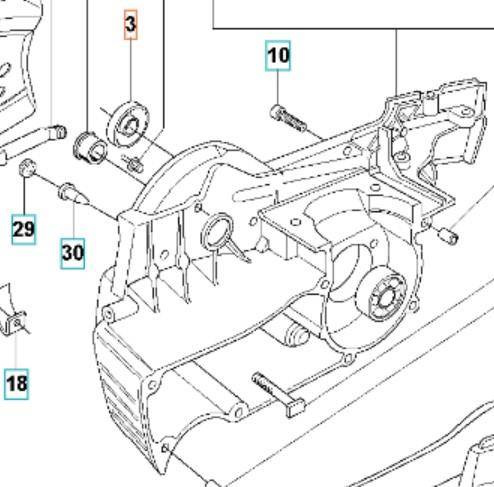 Uszczelniacz wału Husqvarna 365 372 prawy
