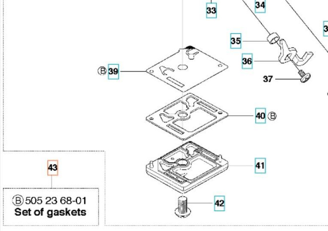 Zestaw membran Husqvarna 357 ZAMA