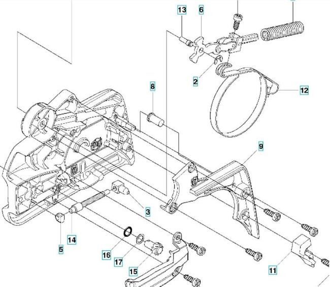 Pokrywa sprzęgła Husqvarna 435 440