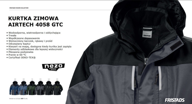 KURTKA ZIMOWA FRISTADS FUSION AIRTECH 4058 GTC