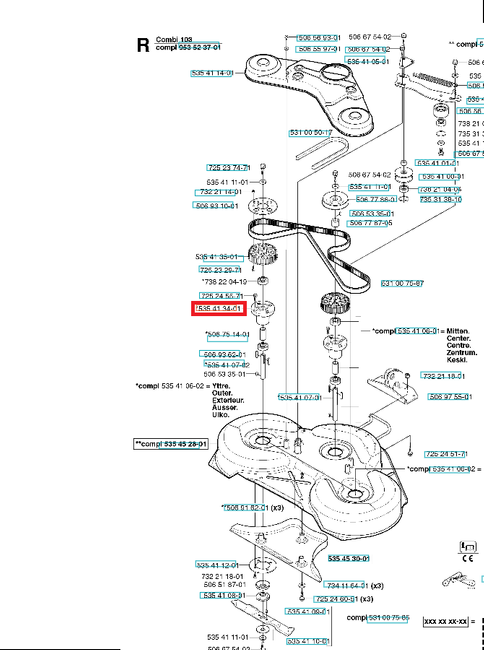 Obudowa adaptera Husqvarna