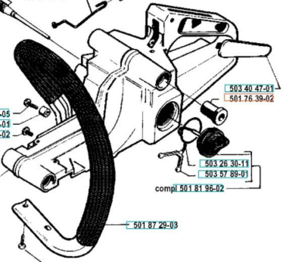 Amortyzator Husqvarna 51 55