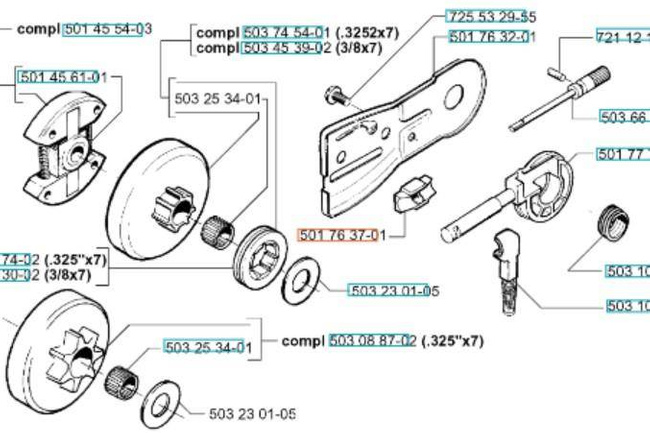 Przewód pompy oleju Husqvarna 51