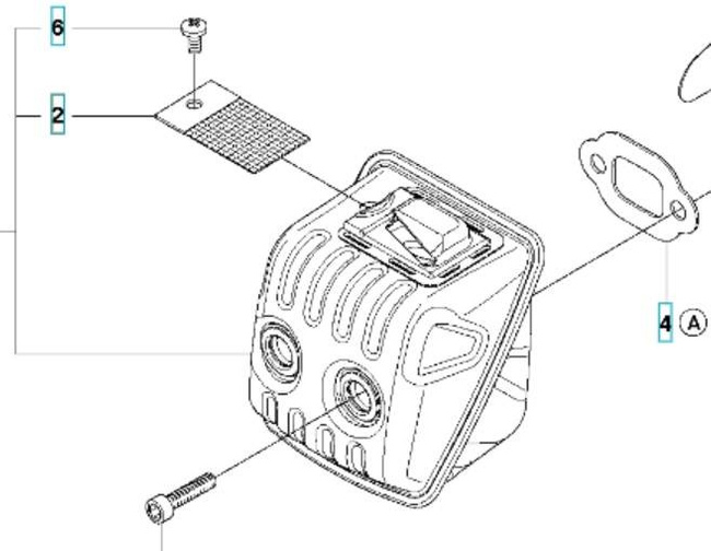 Siatka tłumika Husqvarna 445
