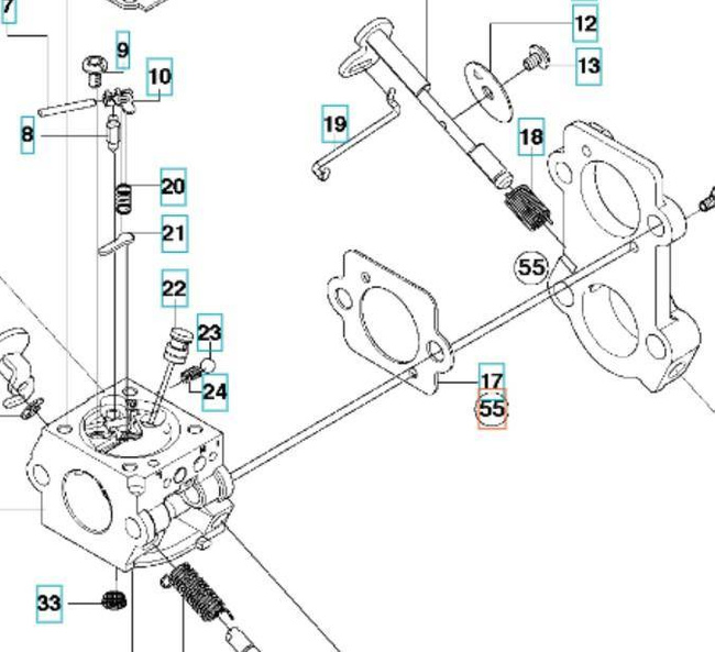 Zestaw membran Husqvarna 576