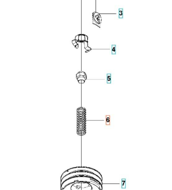 Sprężyna głowicy żyłkowej Husqvarna T35