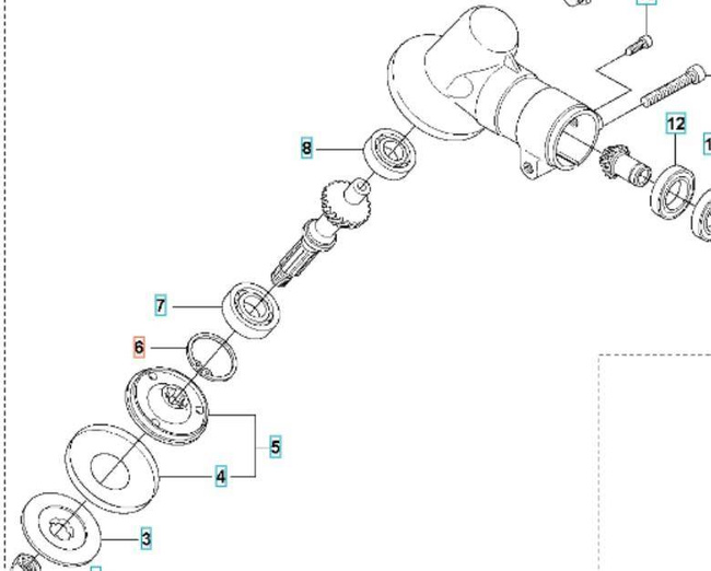Pierścień sprężynujący Husqvarna 322C