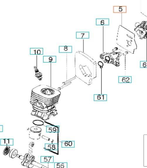 Uszczelka gaźnika Husqvarna 125R FILTR