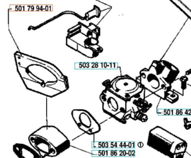 Przegroda kolektora Husqvarna 257