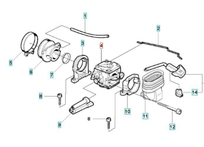 Gaźnik Husqvarna TILLOTSON HS-282 K950