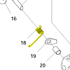 Sprężyna Gaźnika 340 357 - ssanie