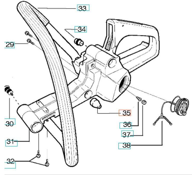 Amortyzator Husqvarna 136