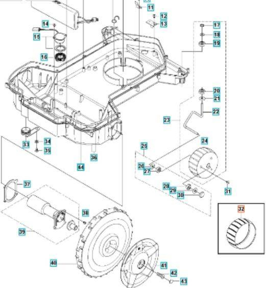 Opona Husqvarna przód Automower
